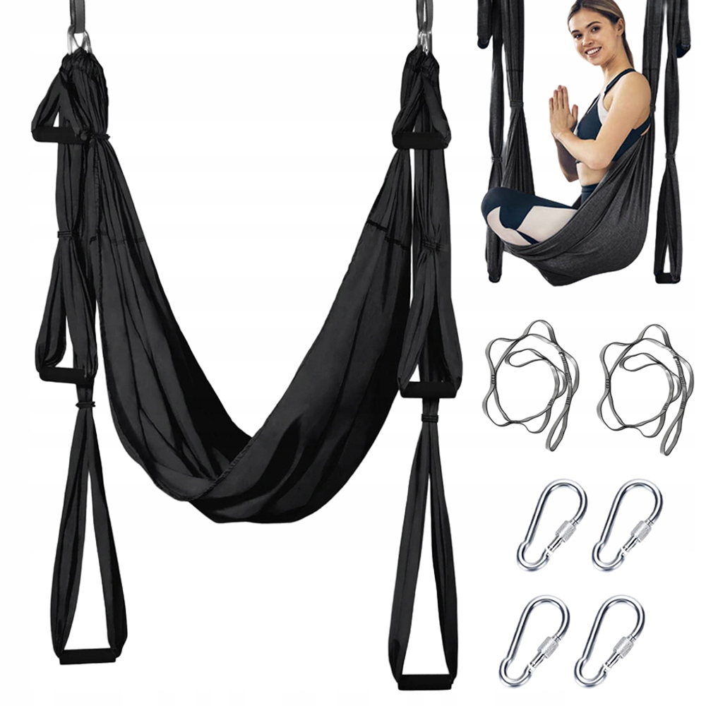 Houpací Sada Na Vzduchovou Jógu Se 6 Držadly, Akrobacie 220 CM