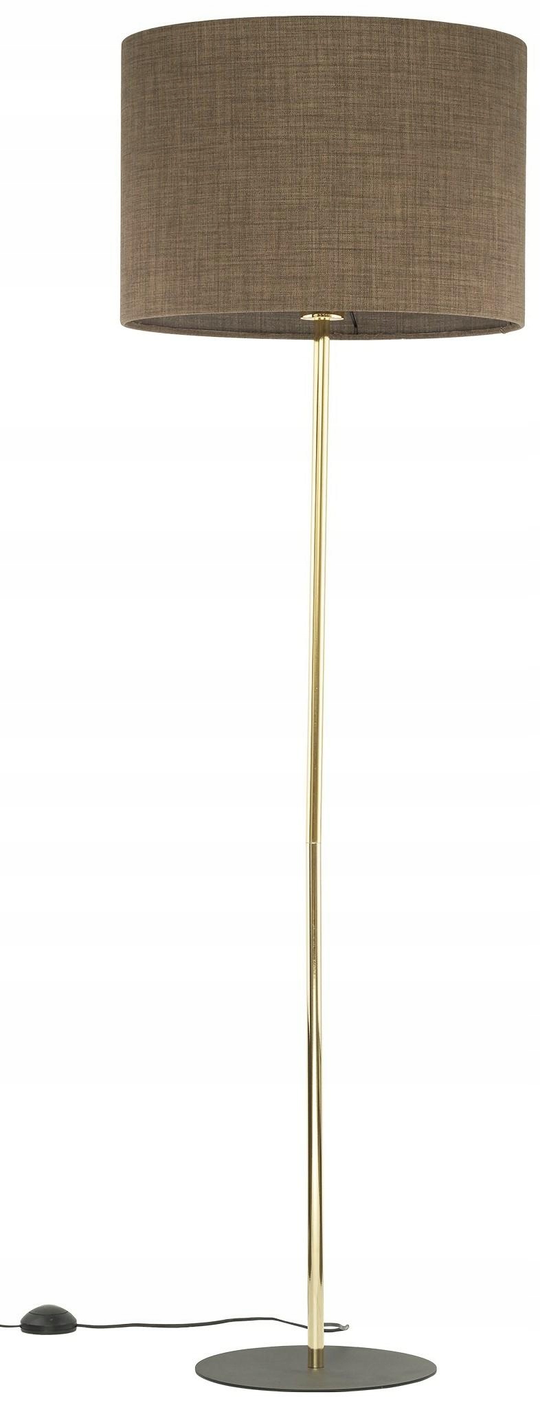 Stojacia lampa Umberto Zlatá Hnedá Tienidlo 1xE27 155cm Stojacia lampa Domov