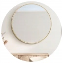 Lustro okrągłe w złotej ramie 60cm