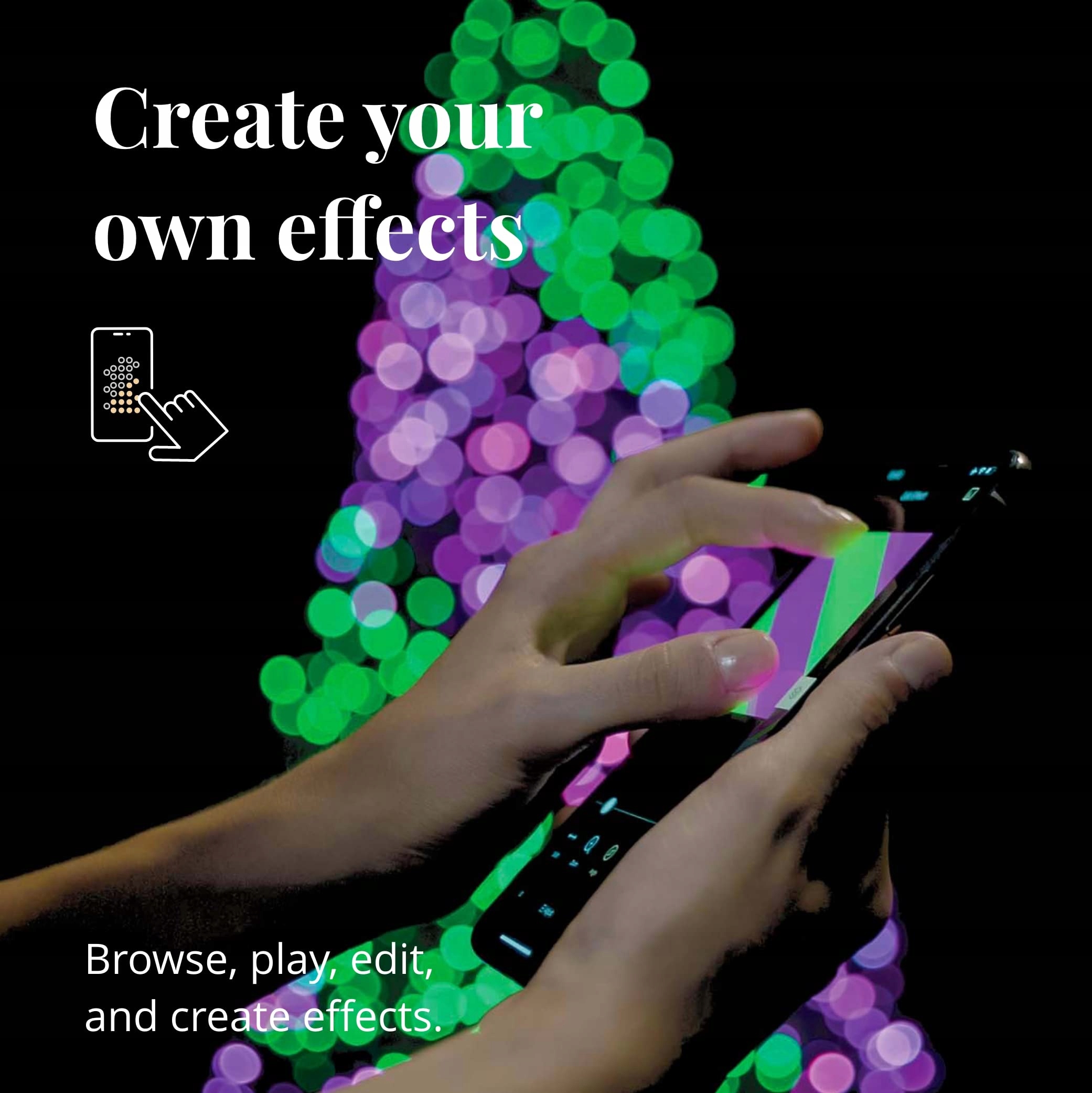 Twinkly Lampki Choinkowe Multicolor 400 Led Sterowane Telefonem IOS Android — miniatura 5