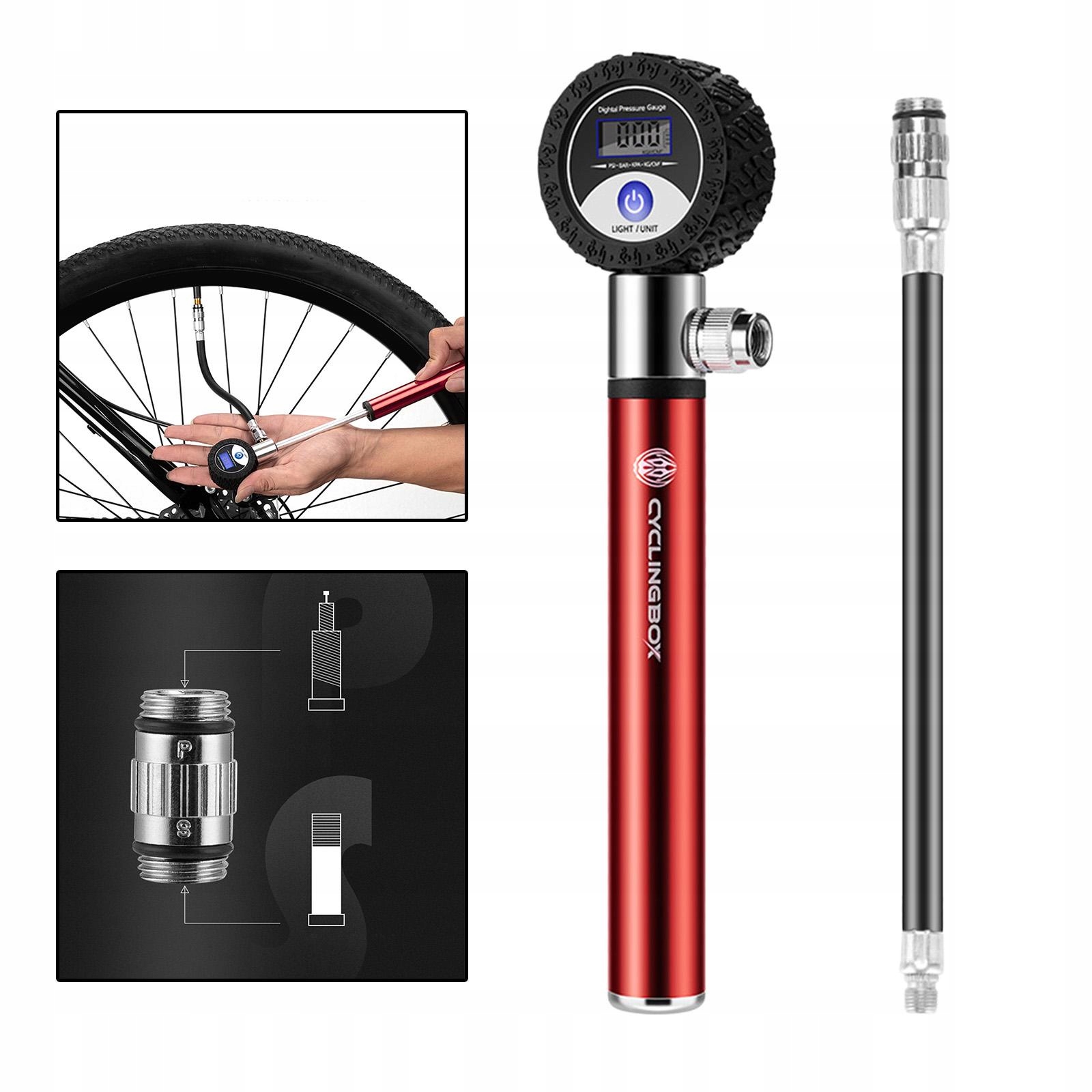 Mini pompa rowerowa Inflator Marka bez marki