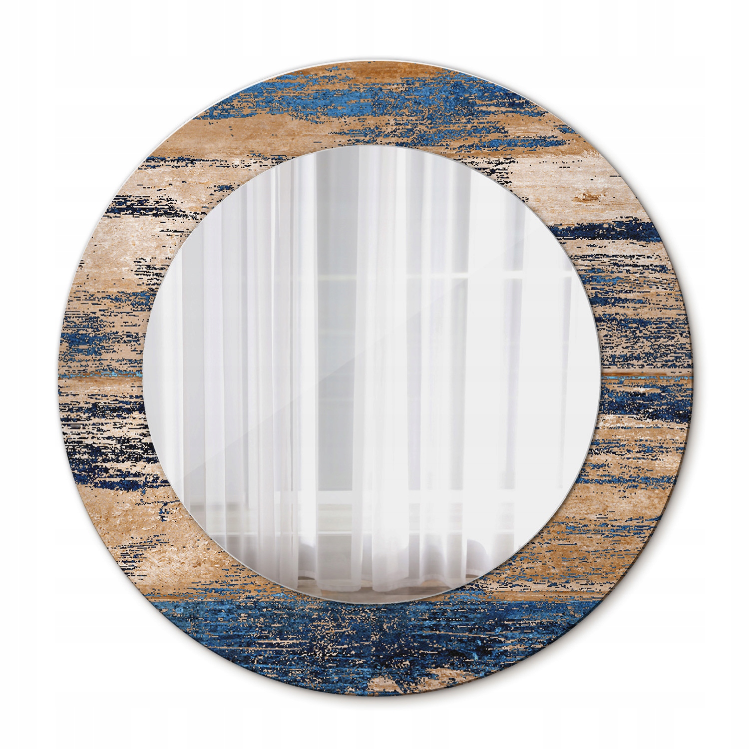 Závesné zrkadlo s rámom Decor Abstraktné drevo 50