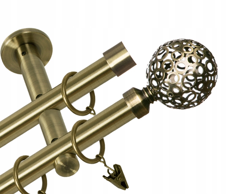 

Karnisz Podwójny Metal Nowoczesny 19+19/120