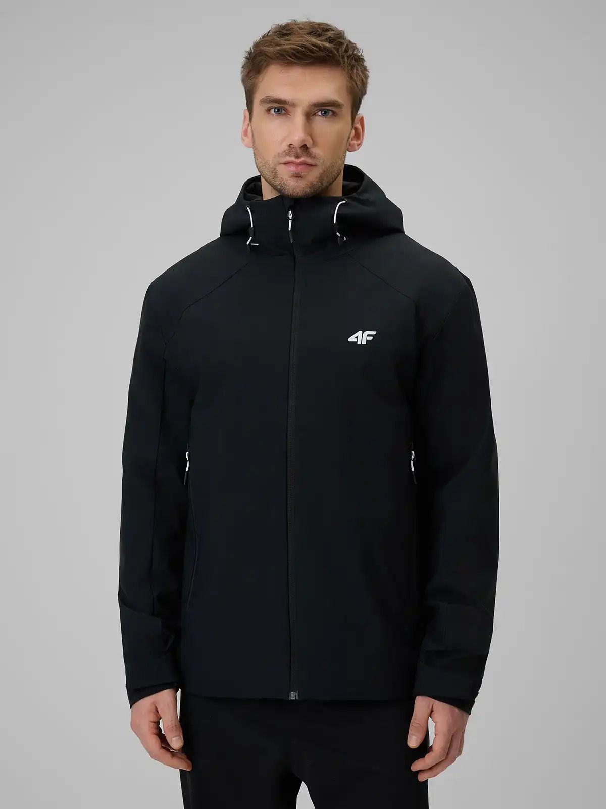 Pánská Přechodová Jarní Podzimní Bunda 4F Černá XXL M1120 SS26