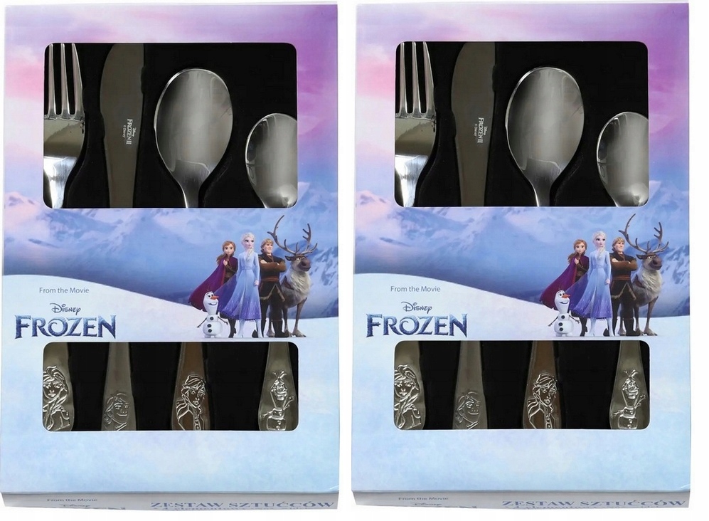 

Komplet Zestaw Sztućców Dla Dzieci Frozen 4el.