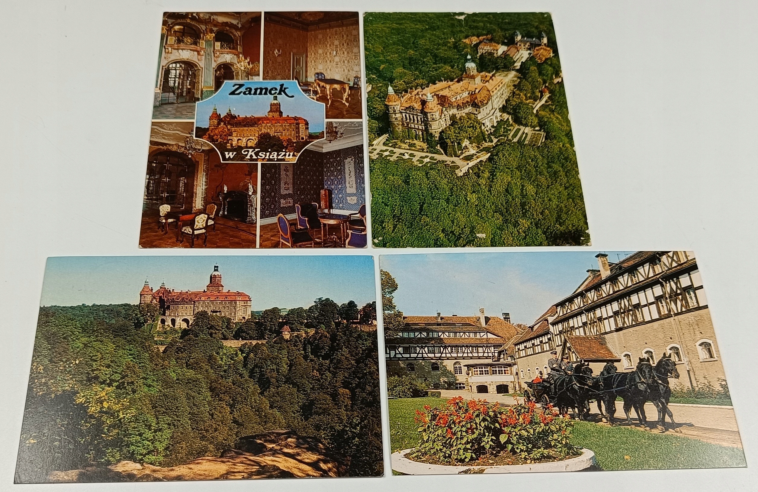 4 X ZAMEK KSIĄŻ INTERESUJĄCE STARE POCZTÓWKI Ł49
