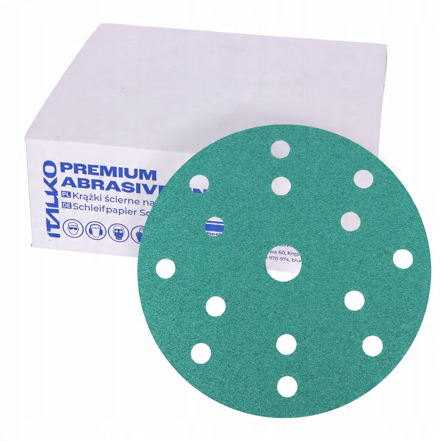

Italko Papier Ścierny Krążek 150MM 15H P150 50szt