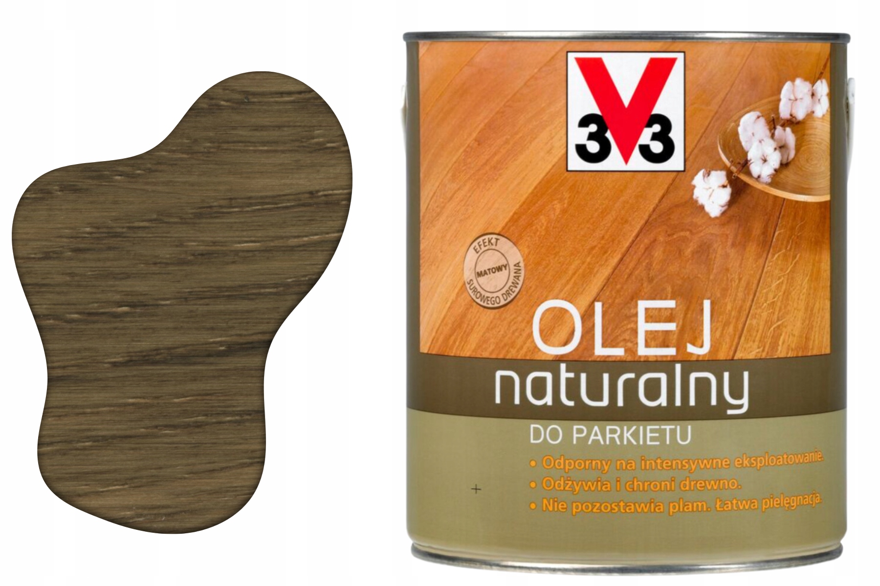 3V3 Přírodní Tungový Olej na dřevo Odolný Eko Vodní Akrylový Matný 2.5L