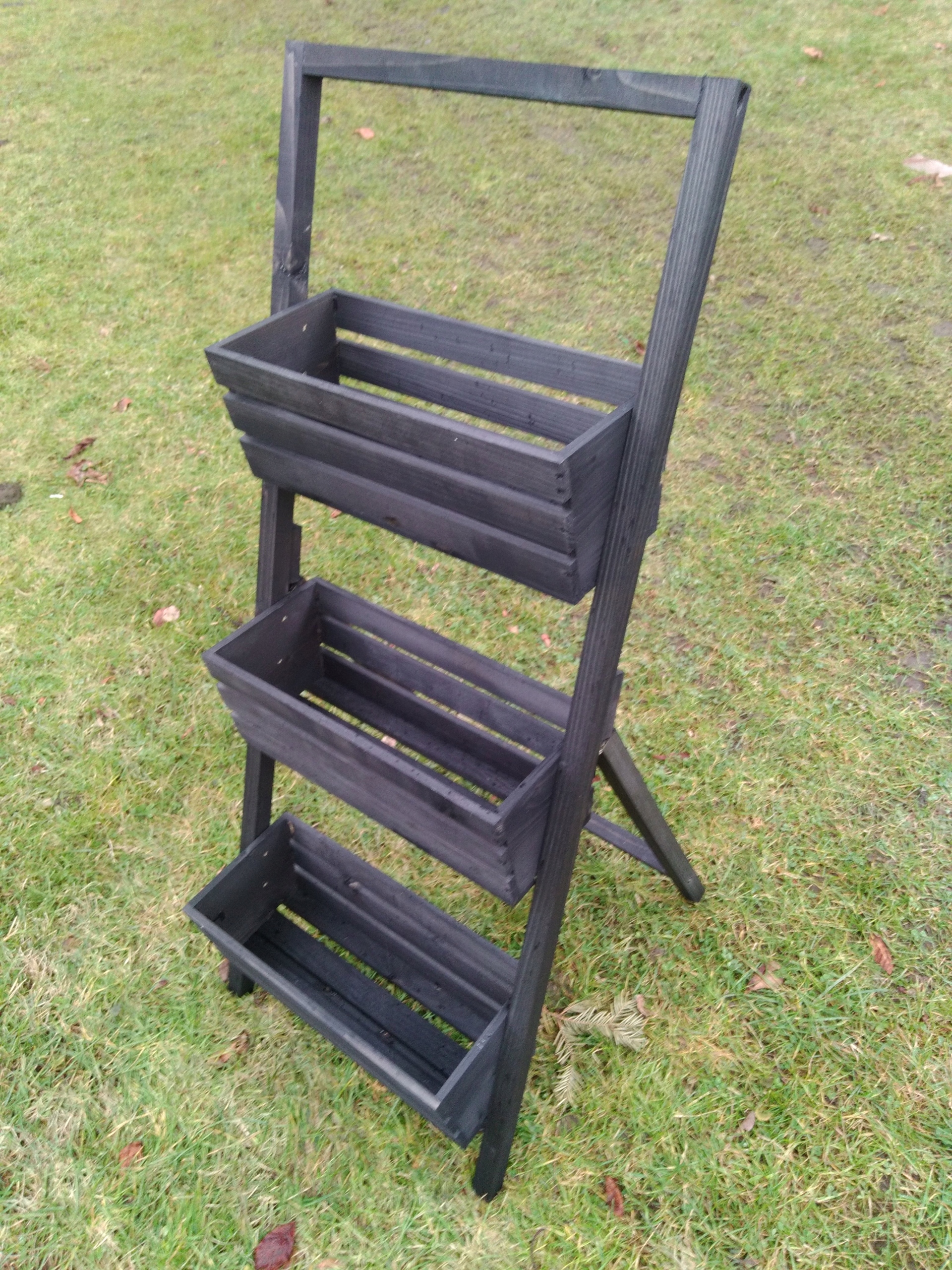 STOJAK NA KWIATY DREWNIANY KWIETNIK DRABINKA Marka inna