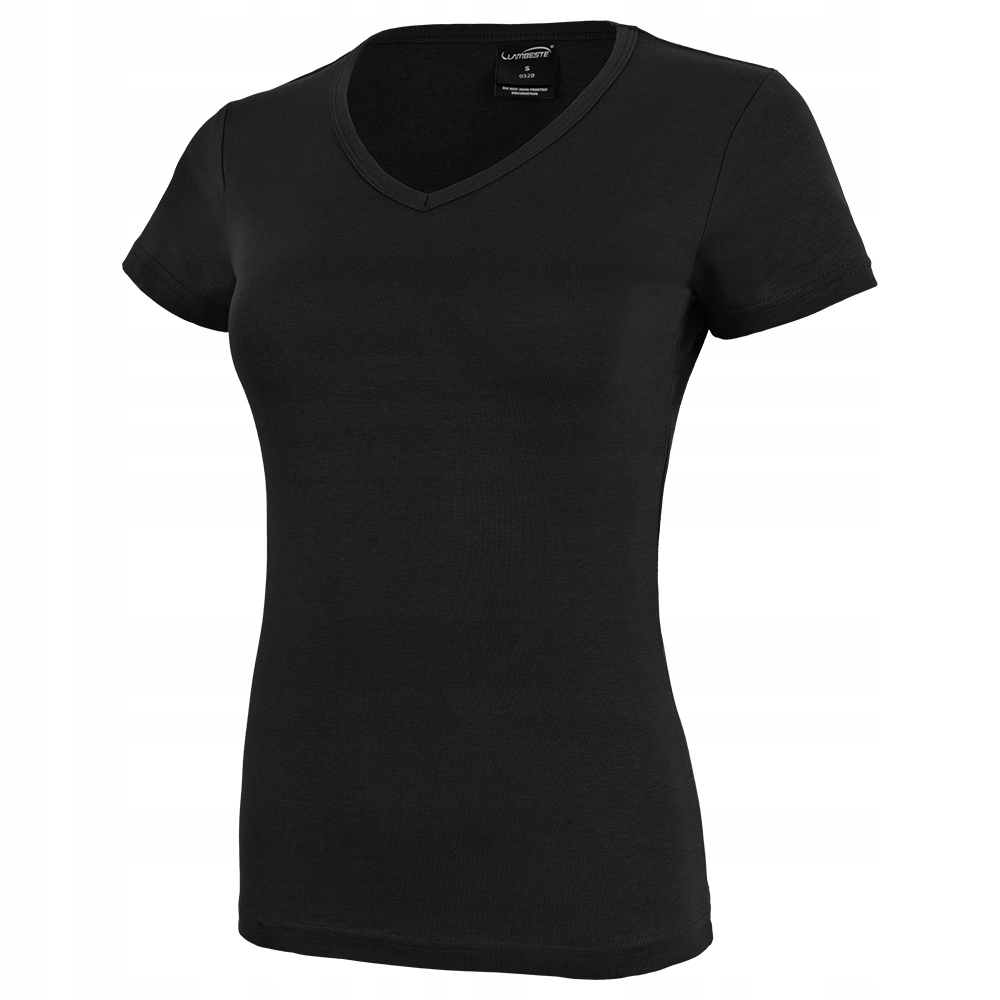 CZARNA KOSZULKA DAMSKA BLUZKA T-SHIRT KRÓTKI RĘKAW BAWEŁNIANA SPORTOWA XL Rozmiar XL