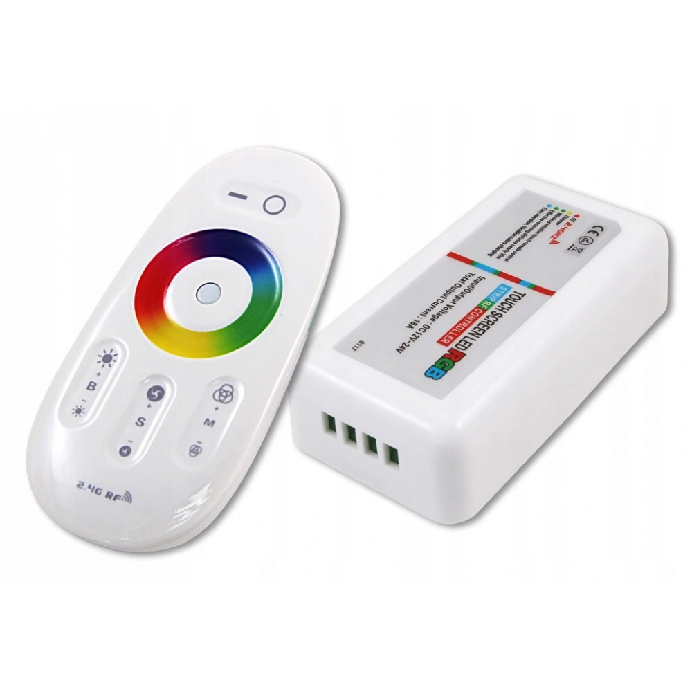 KONTROLER TAŚM STEROWNIK LED RGB + PILOT RADIOWY
