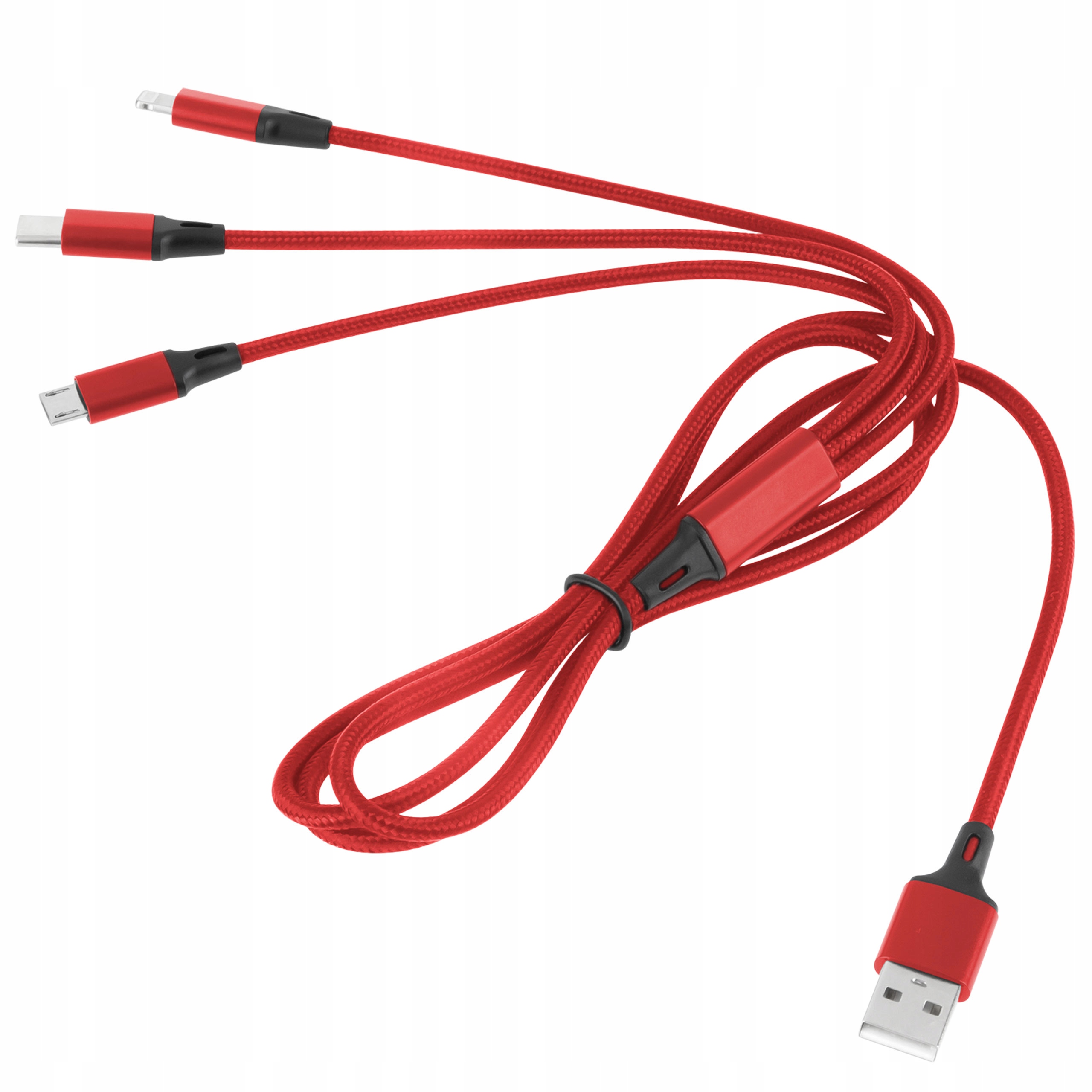 

Kabel 3w1 do Iphone Micro Usb Typ-c 1m Ładowarka