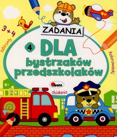 Zadania dla bystrzaków przedszkolaków 4 AWM