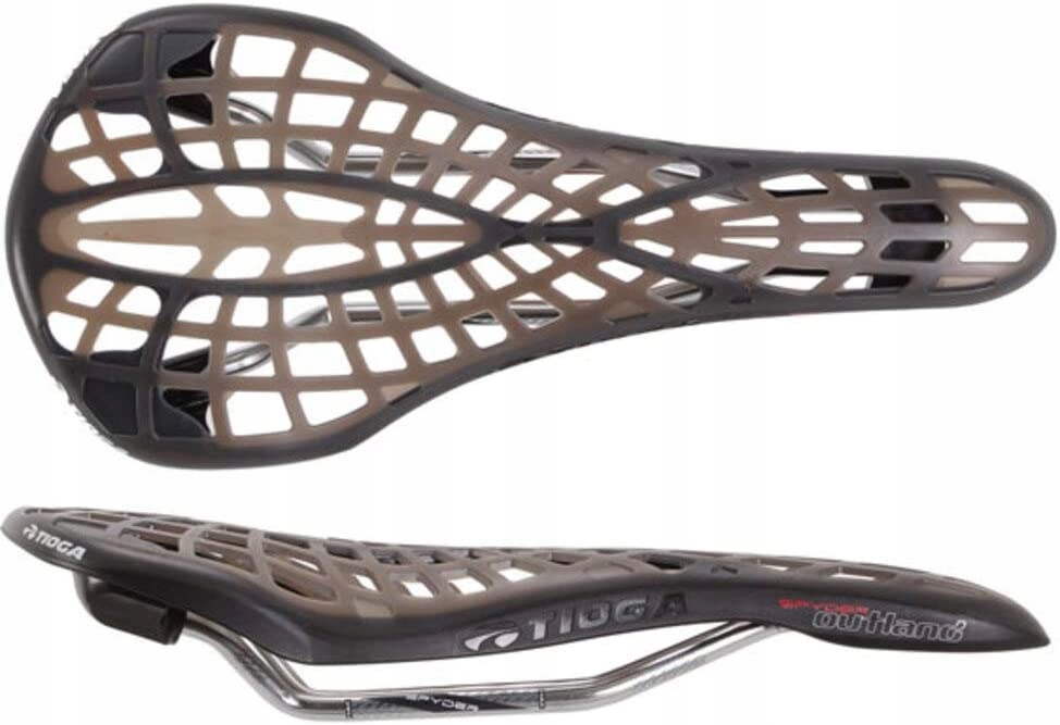 Sedlo na kolo Tioga Spyder Outland Titanium Allooy Rail lehké Mtb
