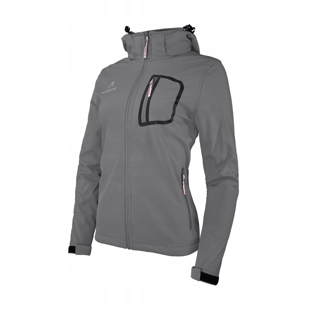 Dámská softshellová bunda Alpinus Bergamo šedá BR1