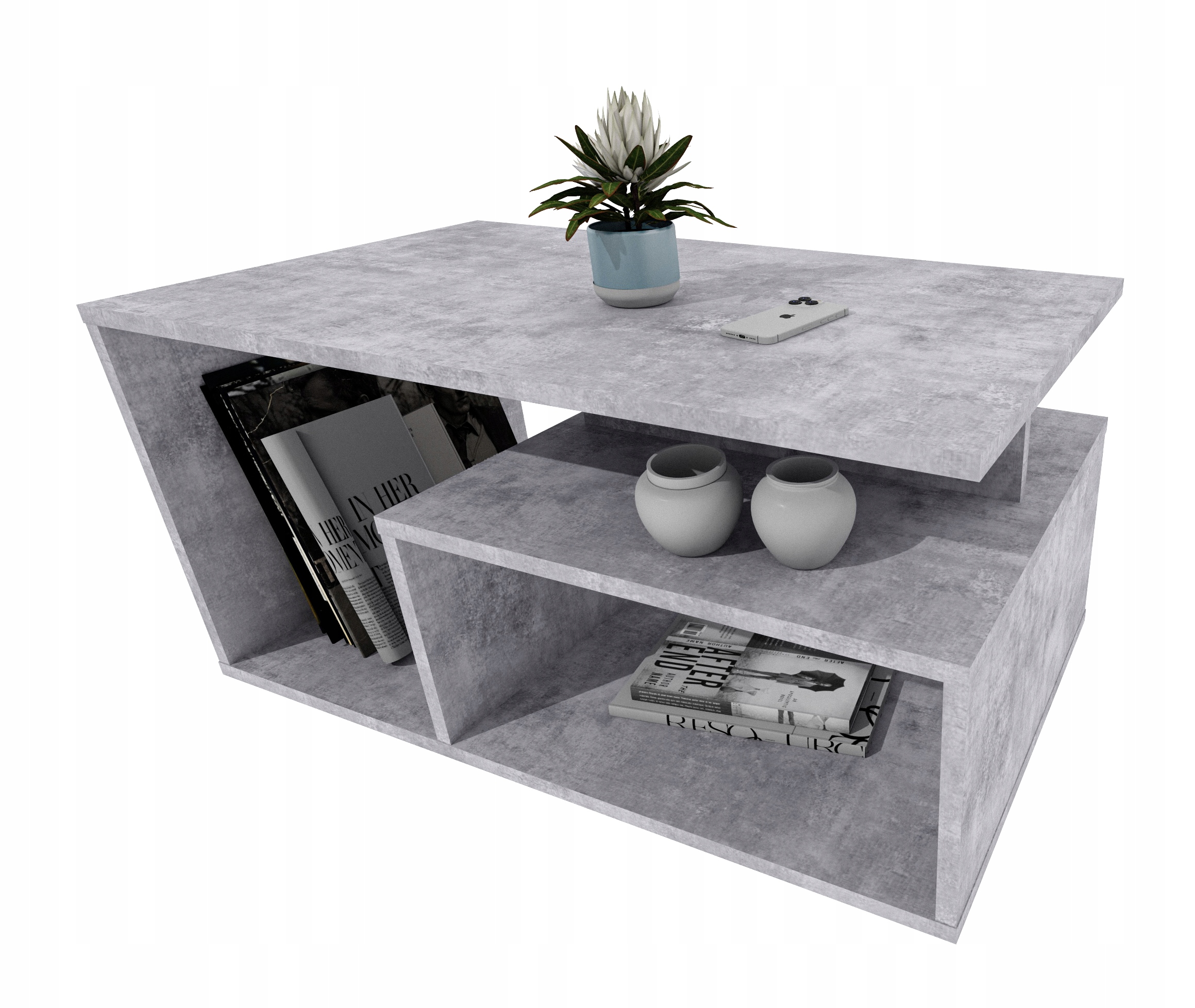 Kávový stolek do obývacího pokoje Maja Beton Loft Top