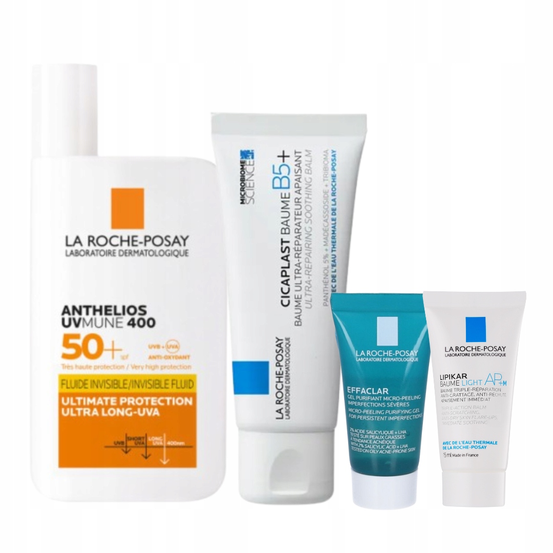 Zestaw La Roche-Posay Balsam kojący 40ml Fluid ochronny SPF50+ 50ml