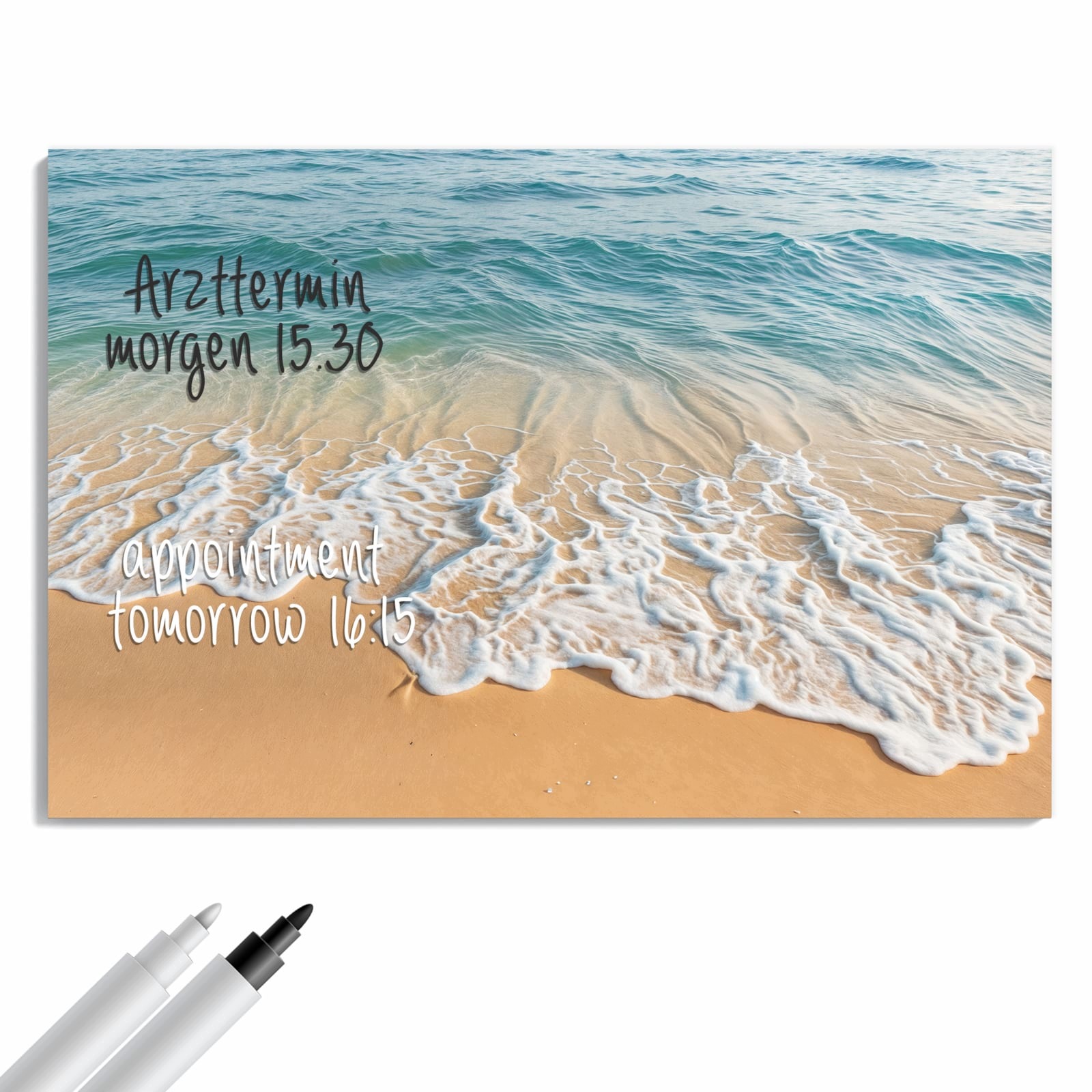 Magnetická tabule Vlny Pláž 60 × 40 cm