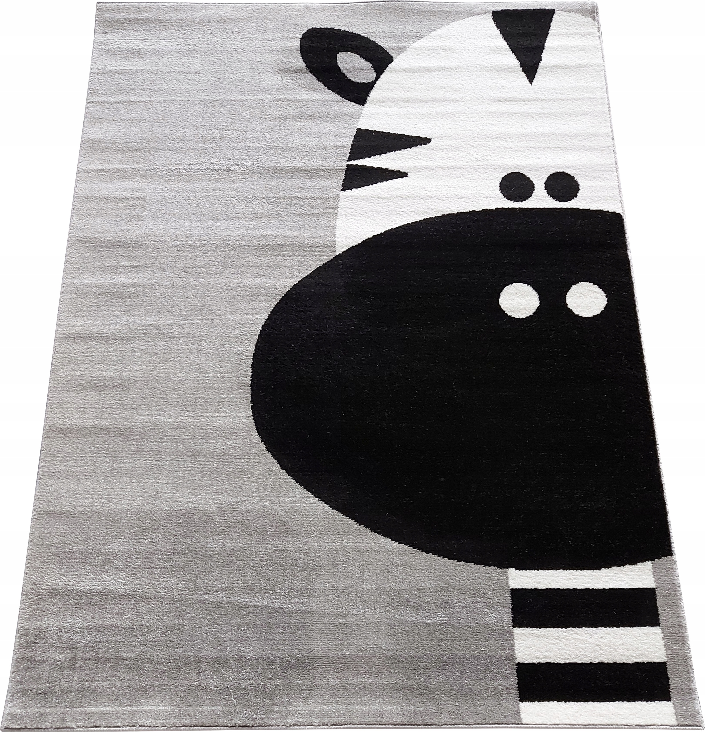 

Dywan dziecięcy zebra szary jakość 80x150
