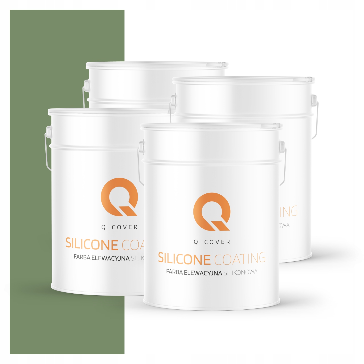 Fasádna farba Fasádová 10L Silikónová Uv farba Tmavozelená