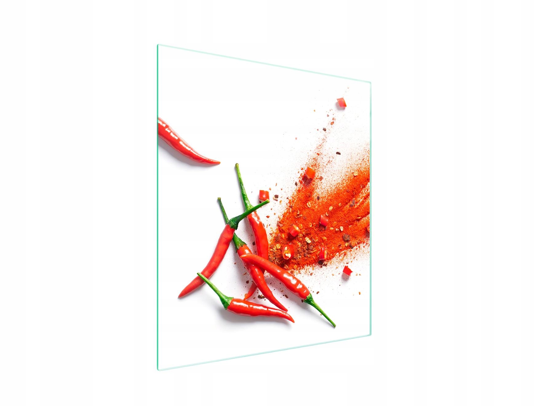 Skleněná Krájecí Deska 45x52 Chilli Tvrzené Sklo 7v1