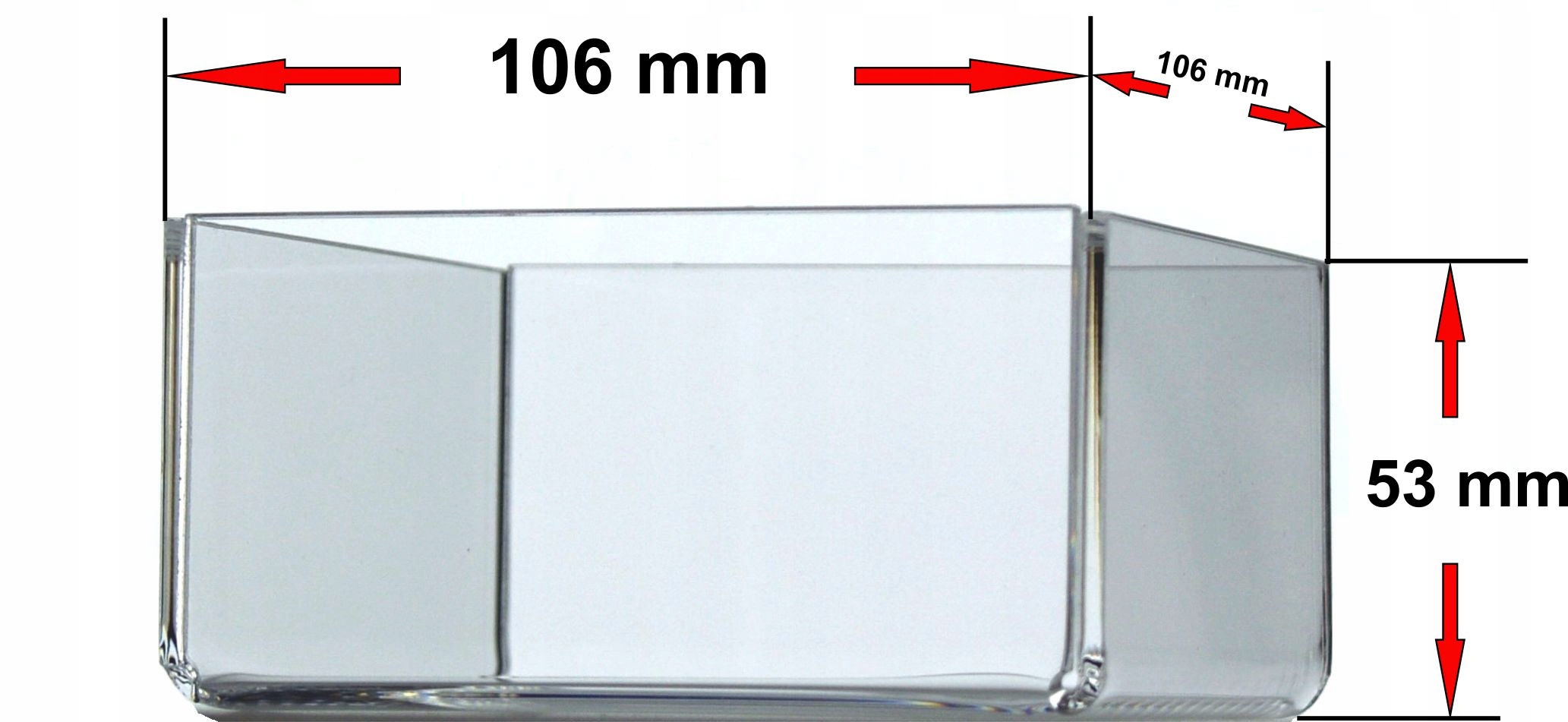 Pudełko Pojemnik Organizer z przezroczystej plexi Marka inna