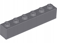 

Lego 3009 klocek brick 1x6 c. szary Dbg 1 szt Nowy