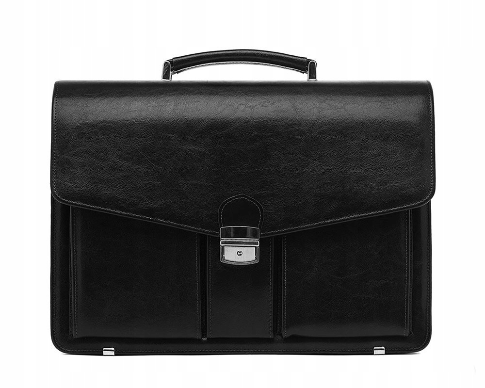 SKÓRZANA AKTÓWKA TECZKA SOLOME BRADFORD CZARNA Kod producenta AKTÓWKA BRADFORD BLACK LEATHER