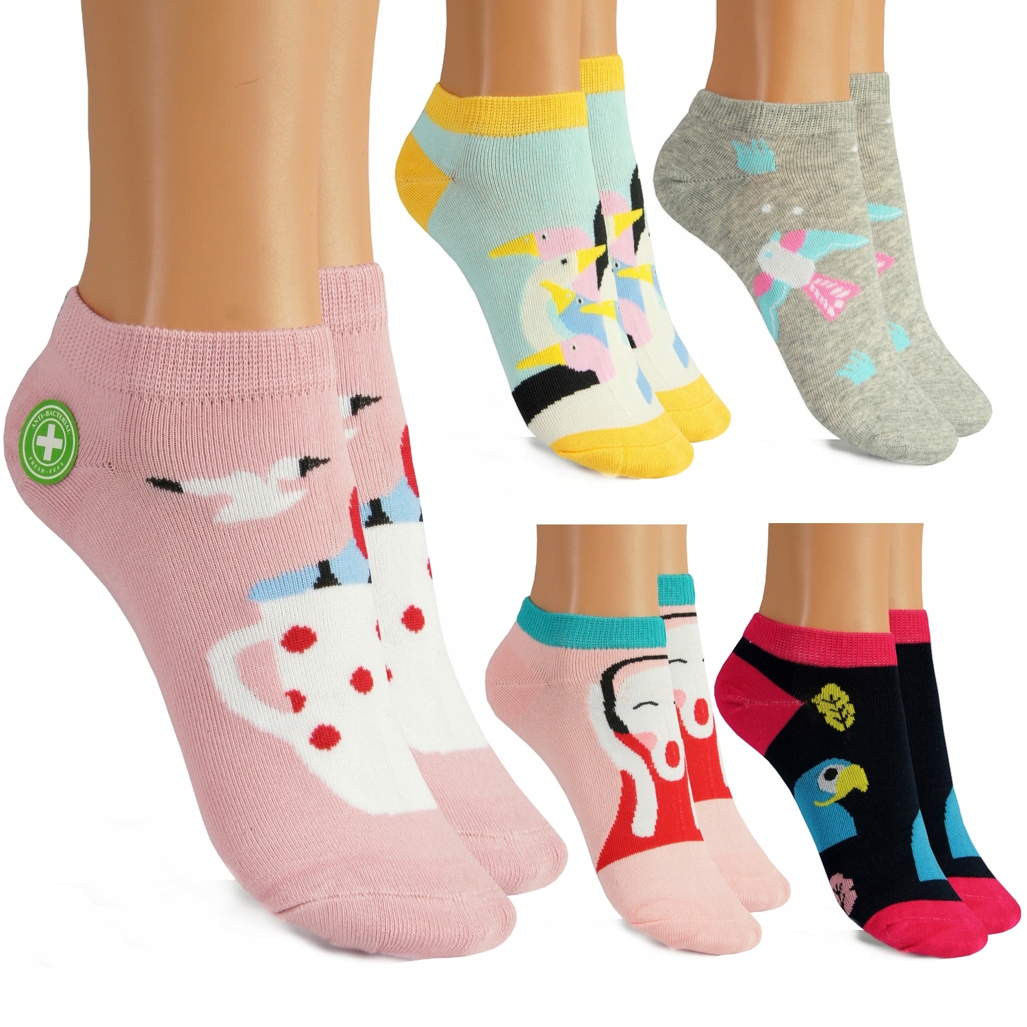 

5x Skarpety Bambusowe Damskie Mocne 39-41 SK213