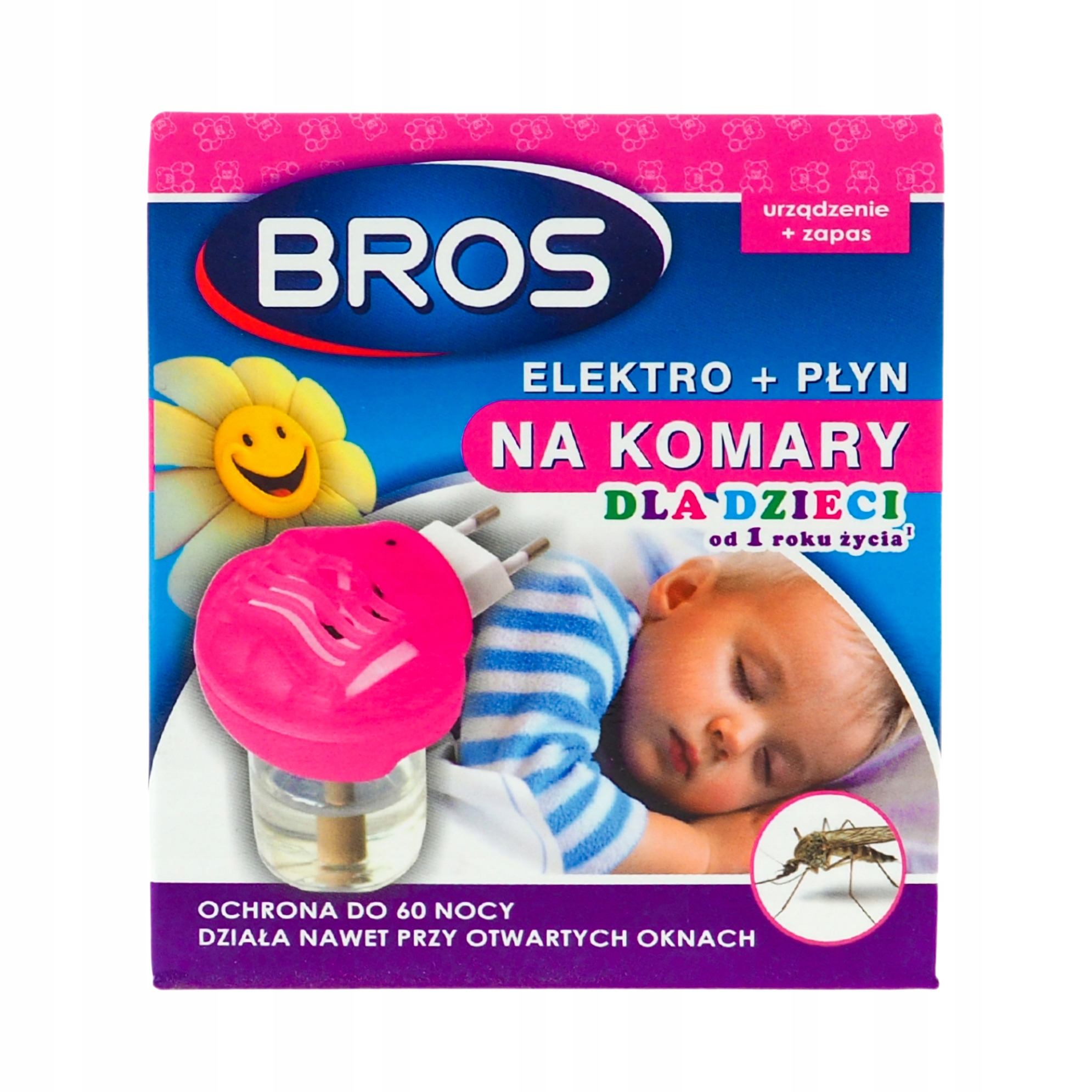 

Elektrofumigator płyn na komary dla dzieci Bros