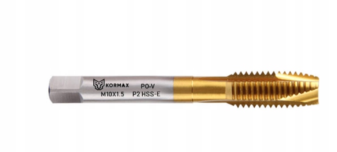 

Gwintownik maszynowy prosty M12 Hsse TiN Kormax