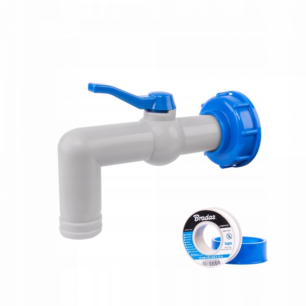 

Bradas Kran PP90°Z Przyłączem IBCS60X6 Wąż 25-32MM
