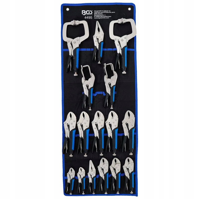 Sada samosvorných kleští na karoserii 16 ks, Bgs 4495