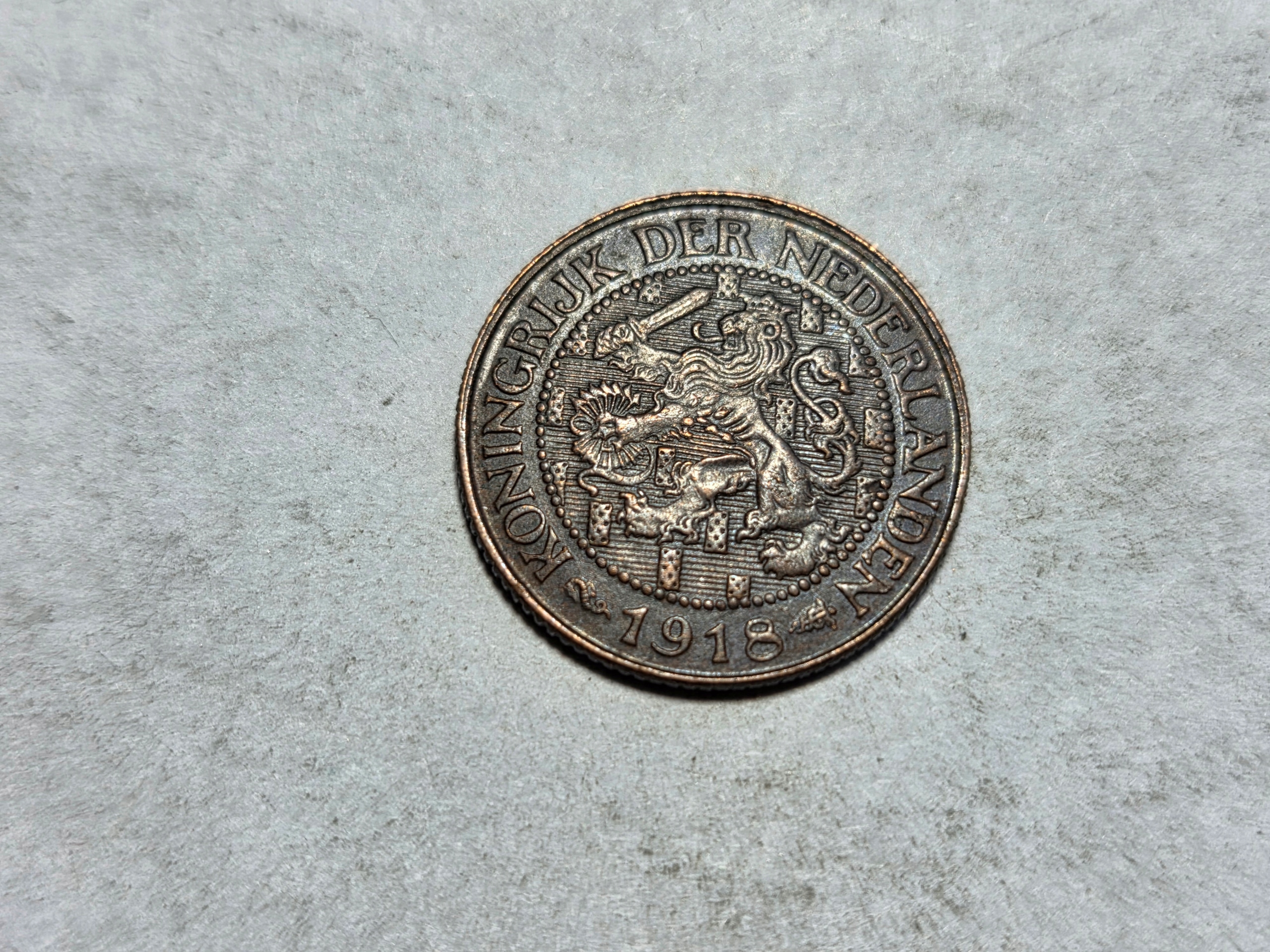 Stara Holandia 1 cent 1918 rok -NR0921