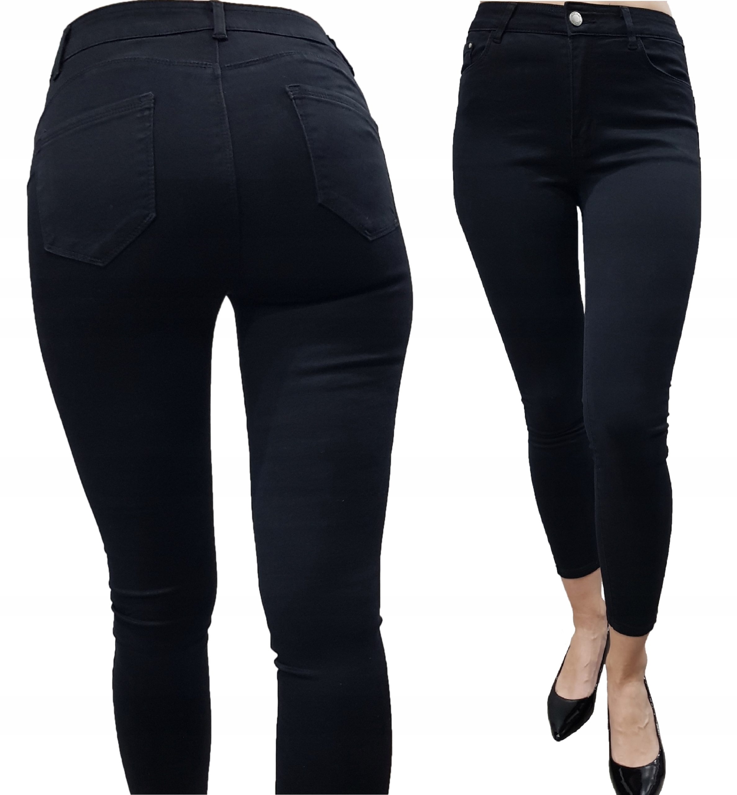 

Spodnie damskie modelujące Push-Up czarne r. 33