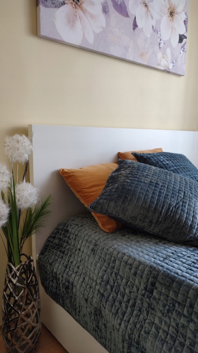 Přikrývka 160X200 2x povlak 50x50 Welwet Grafitová Zina Inspirace