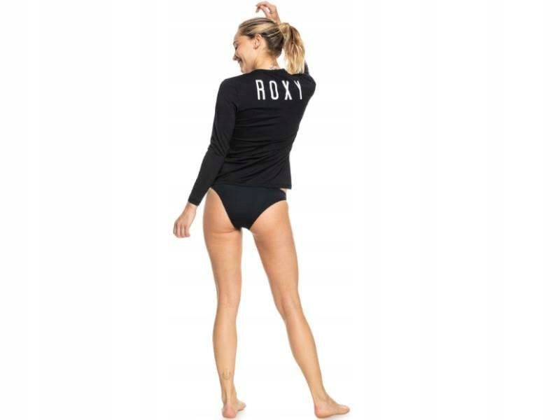 Koszulka długi rękaw Roxy Enjoy Waves UPF 50 Rashguard Anthracite 2022 M Kolor dominujący czarny