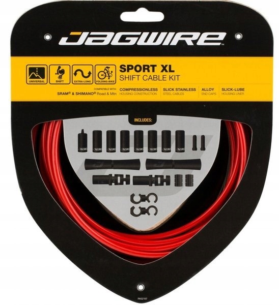 

Jagwire zestaw przerzutkowy Sport XL Shift czerwon