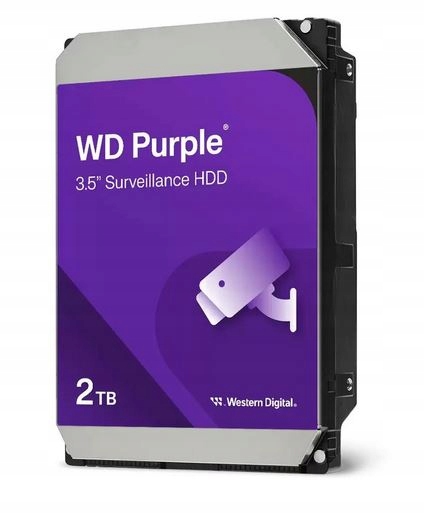 Hdd Disk Wd Purple 2TB 3,5" Pro 24/7 Provoz Do Cctv