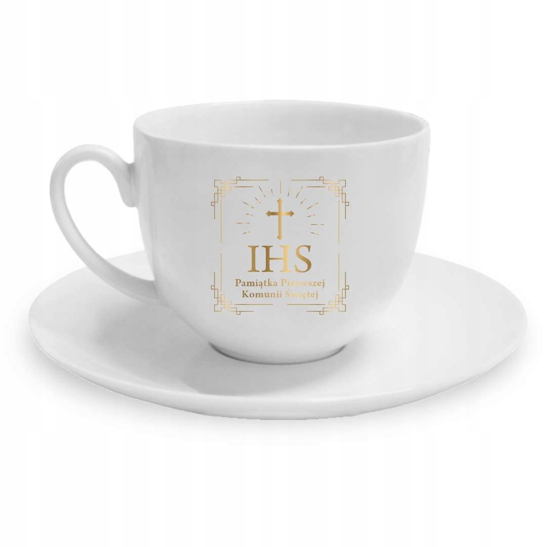 PIERWSZA KOMUNIA ŚWIĘTA prezent FILIŻANKA kubek