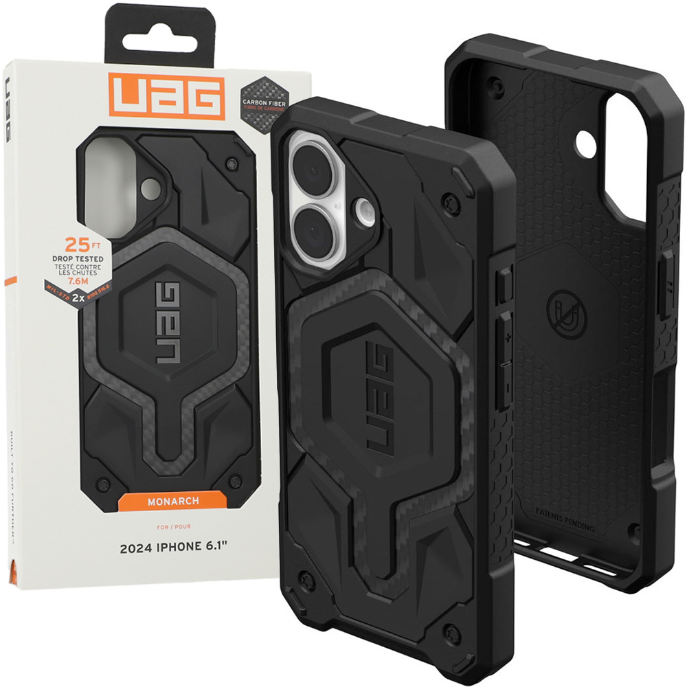 Etui do iPhone 16, Uag pancerne, wytrzymałe na telefon, plecki cover case