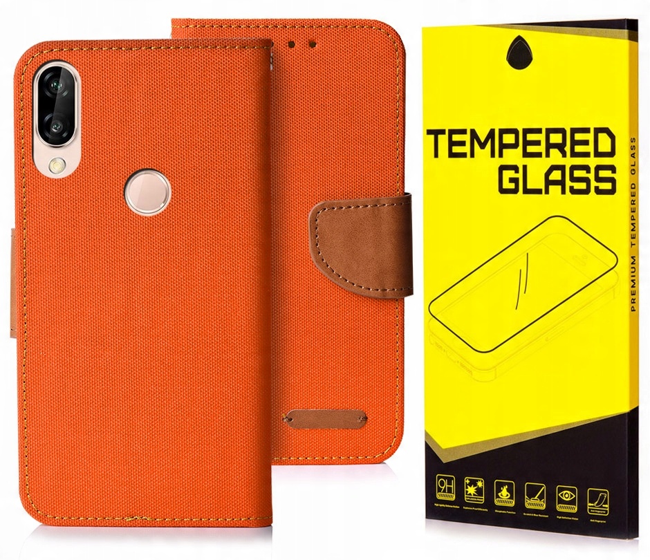 

Etui Portfel Canvas Do Huawei P Smart 2019 Szkło