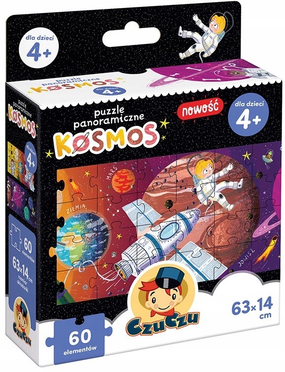 

Kosmos puzzle panoramiczne tekturowe Czuczu 4+