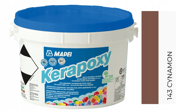 Mapei fuga Epoksydowa Kerapoxy 143 Cynamon 2kg do klejenia płytek kamienia