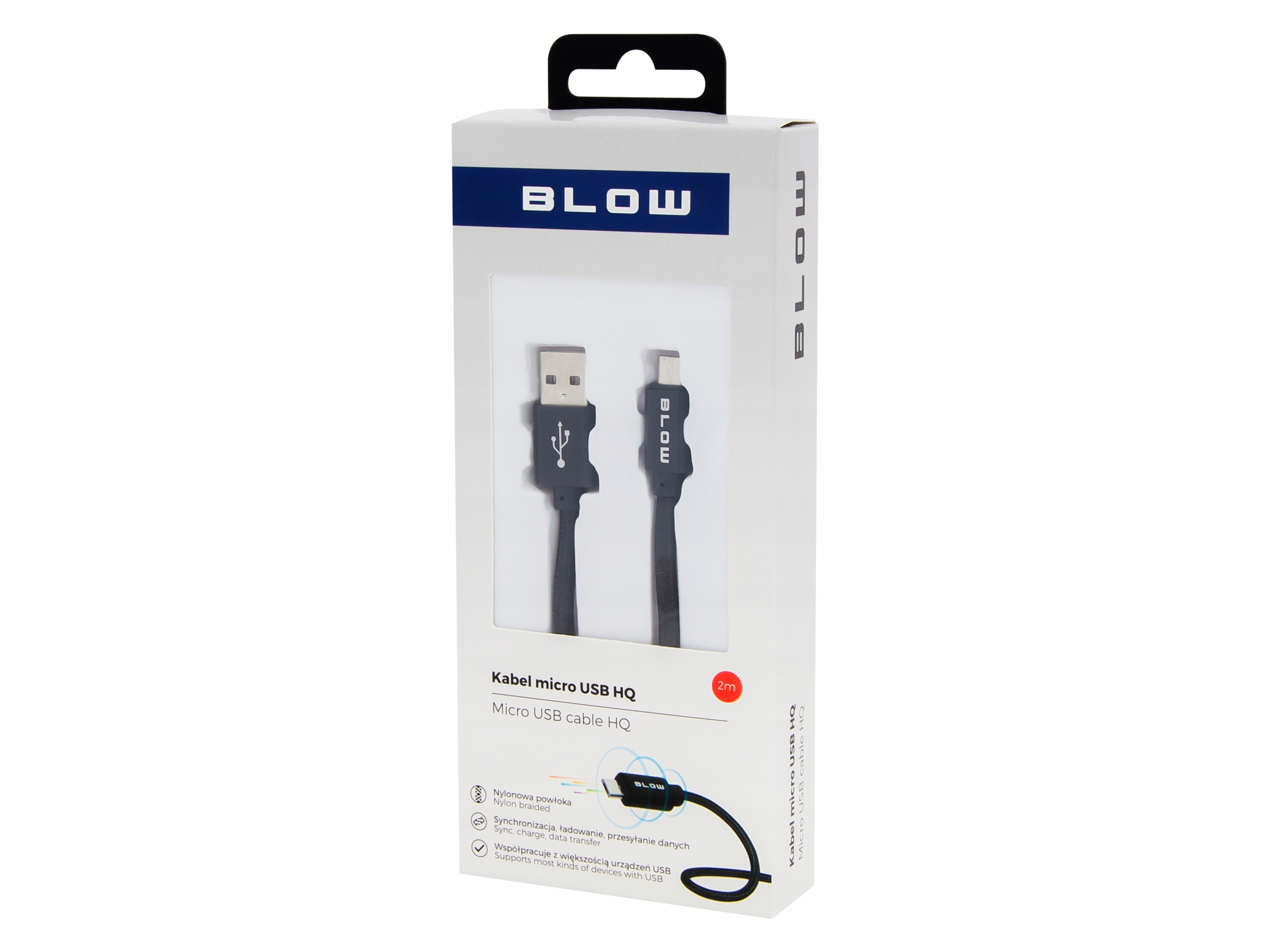 Kabel micro USB typ B BLOW Quick Charge QC 2 m Marka Blow