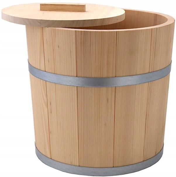 Sud K Nakládání Zelí Okurky Dřevěný S Víkem 15 L