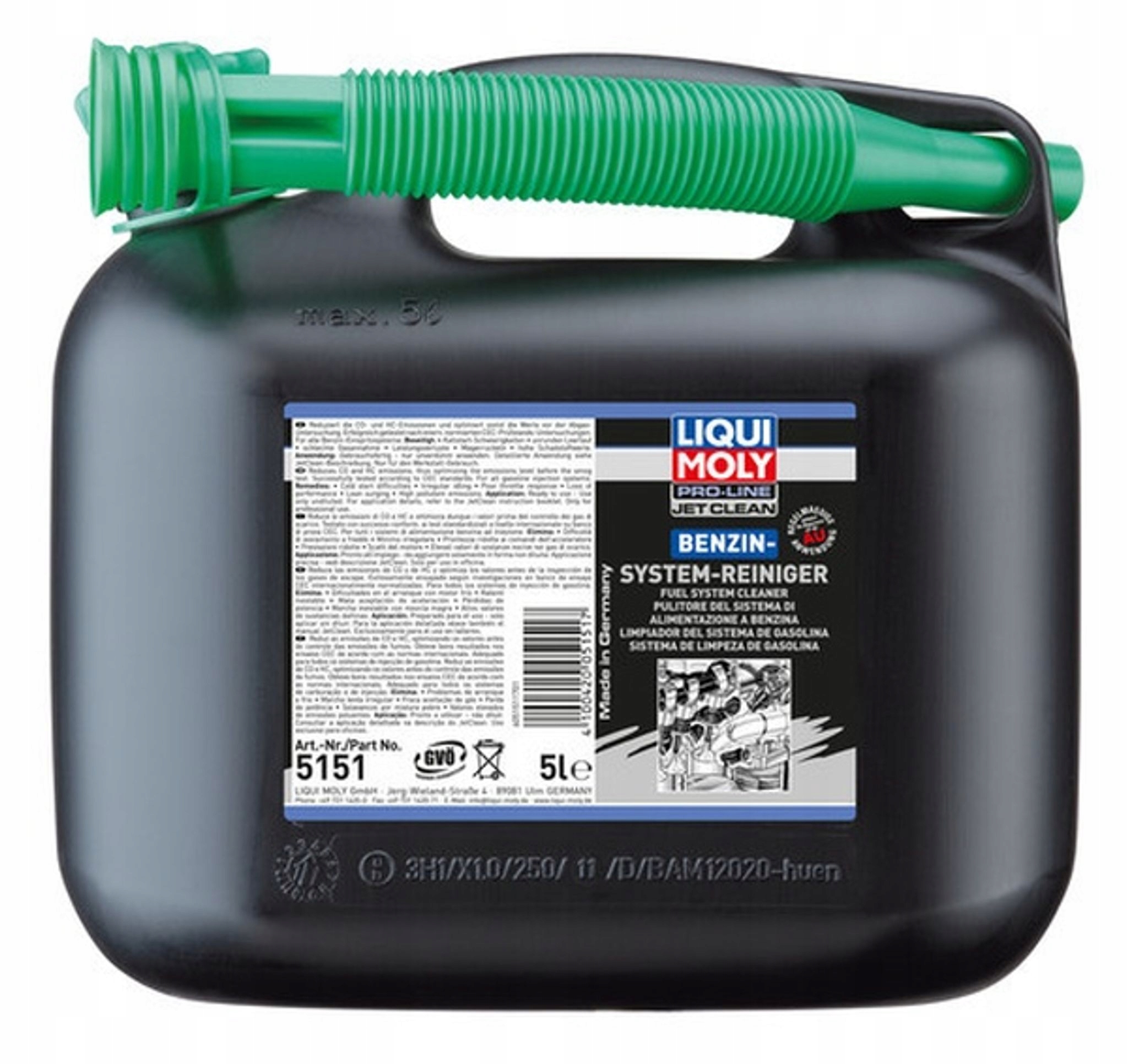 Čistiaci Prostriedok Na Vstrekovače 5 L Benzín Liqui Moly Liqui Moly