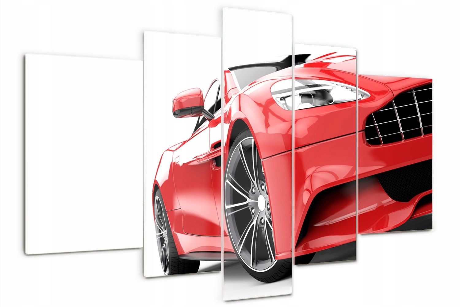 Obraz sklo triptych do salonu Sportovní automobil