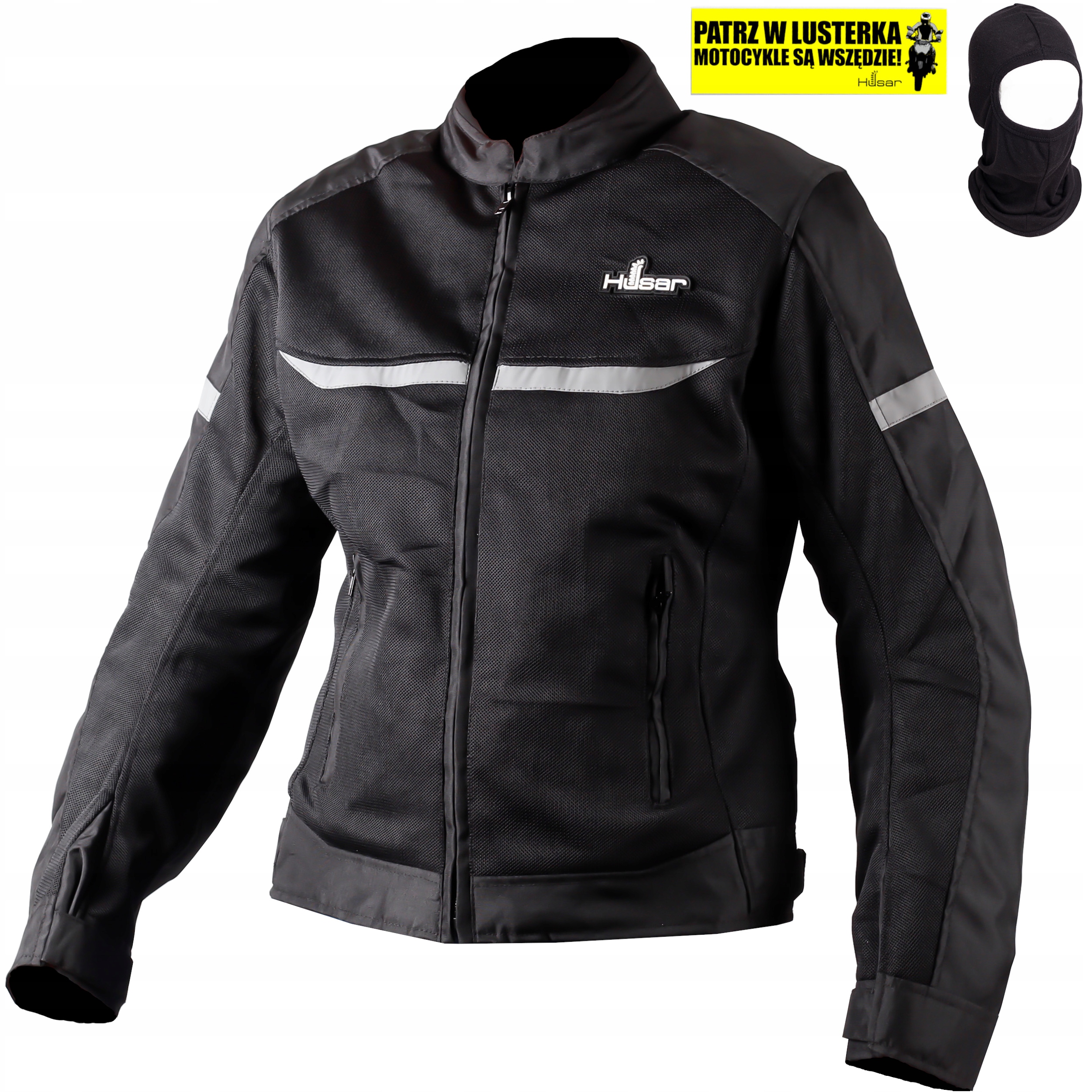 Kurtka motocyklowa damska Husar Safola Air Lady tekstylna czarna