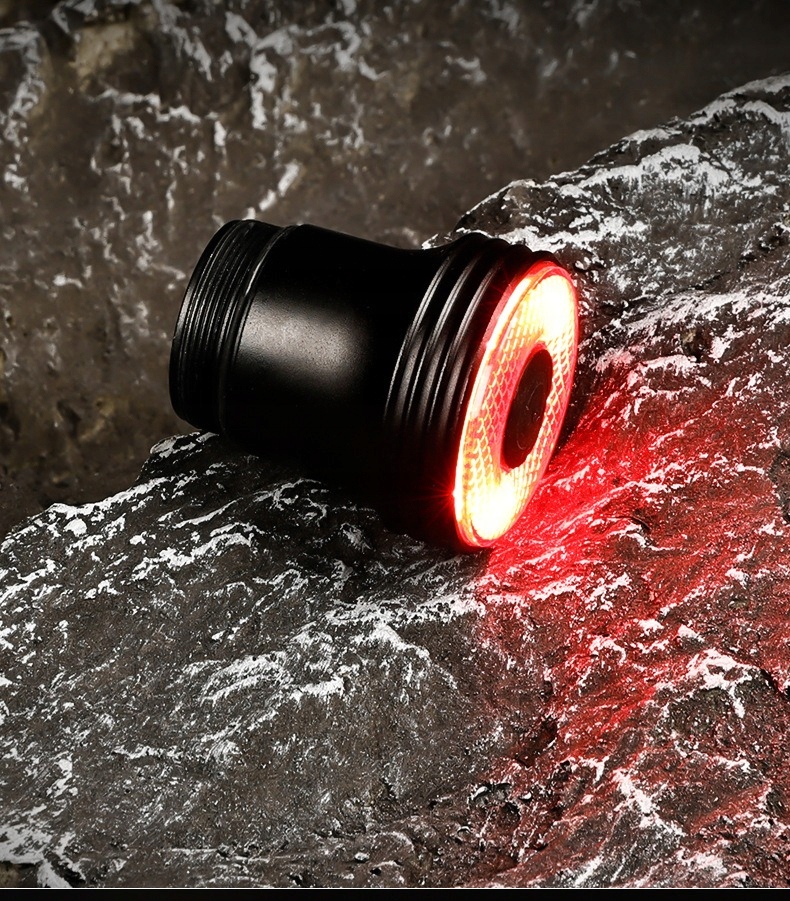 Tylne światło rowerowe -Smart Brake Sensing Light, IPX67, wiele trybów światła Zasilanie akumulator